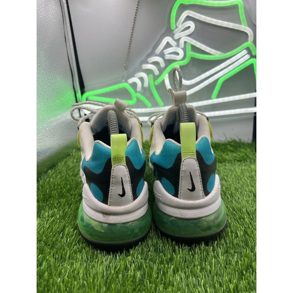 Nike Air Max 270 React Youth Oracle Aqua Green CJ4060-300 Size 6Y Women's 7.5 - Picture 4 of 8